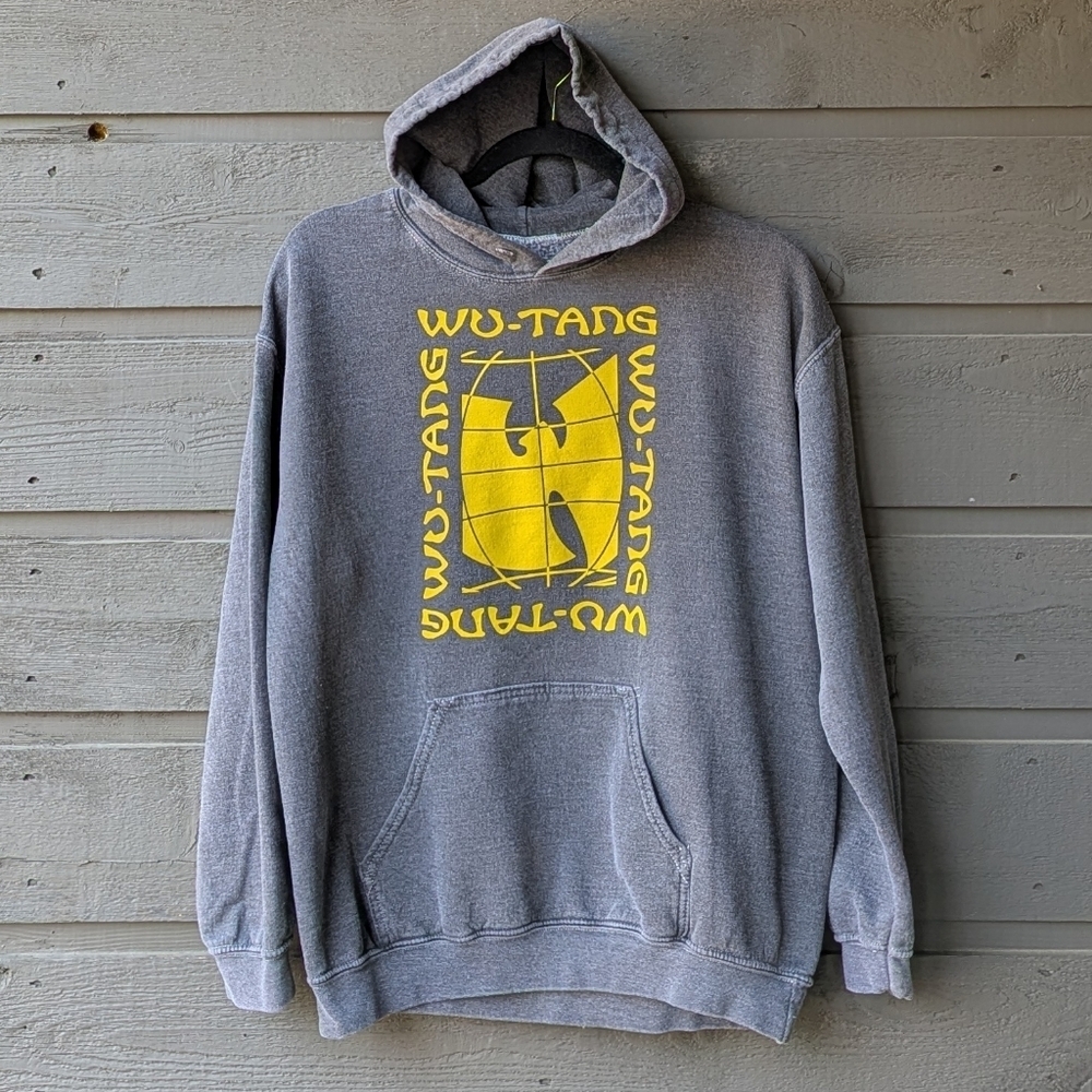 Wutang Clan Charcoal Gray Pullover Hoodie Unisex Size Medium